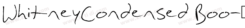 WhitneyCondensed Boo字体转换